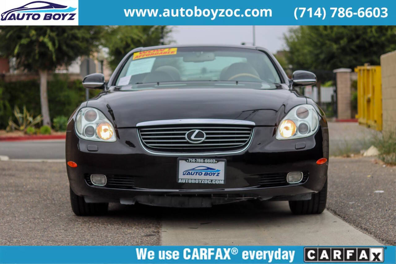 2002 Lexus SC 430 for sale at Auto Boyz in Garden Grove, CA