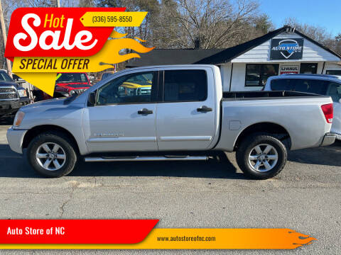2012 Nissan Titan for sale at Auto Store of NC in Walkertown NC