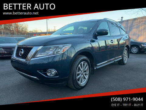 2016 Nissan Pathfinder for sale at BETTER AUTO in Attleboro MA