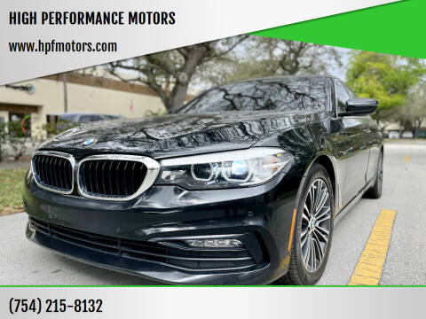 2017 BMW 5 Series for sale at HIGH PERFORMANCE MOTORS in Hollywood FL