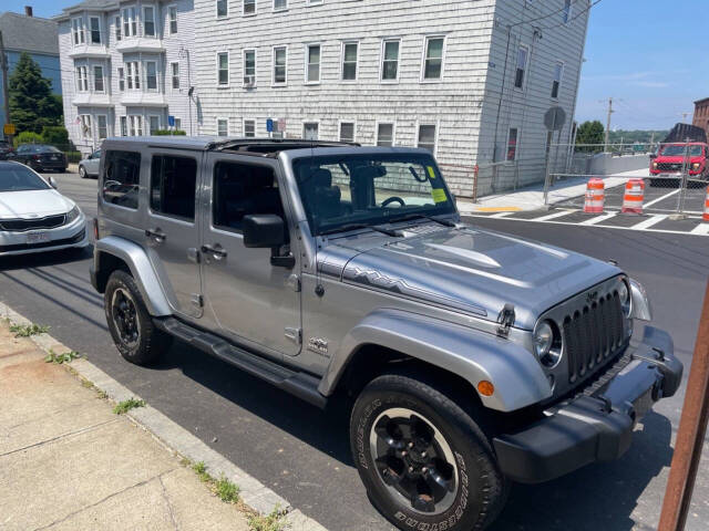 Used 2014 Jeep Wrangler Unlimited Polar Edition with VIN 1C4HJWEG7EL224980 for sale in Fall River, MA