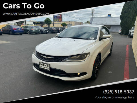 2015 Chrysler 200 for sale at Cars To Go in Sacramento CA