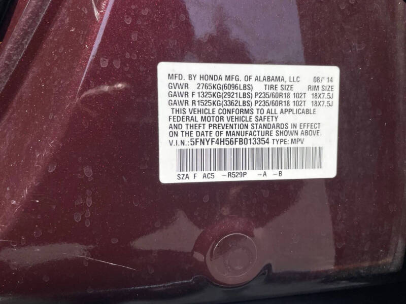 2015 Honda Pilot EX-L