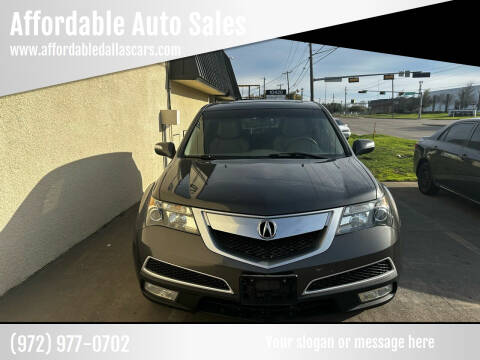 2012 Acura MDX for sale at Affordable Auto Sales in Dallas TX