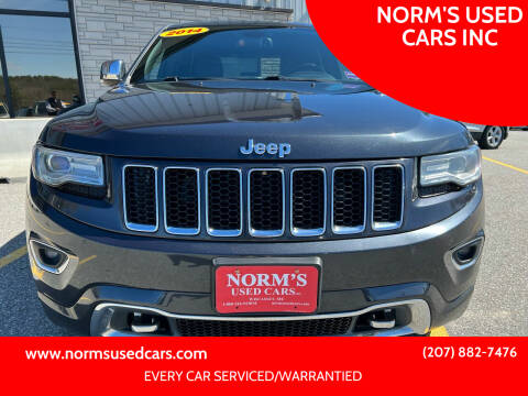 2014 Jeep Grand Cherokee for sale at NORM'S USED CARS INC in Wiscasset ME