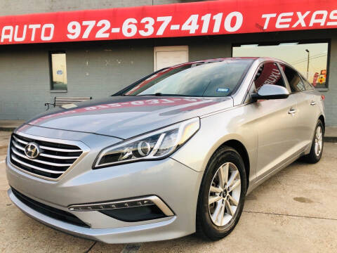 2015 Hyundai Sonata for sale at Texas Luxury Auto in Cedar Hill TX
