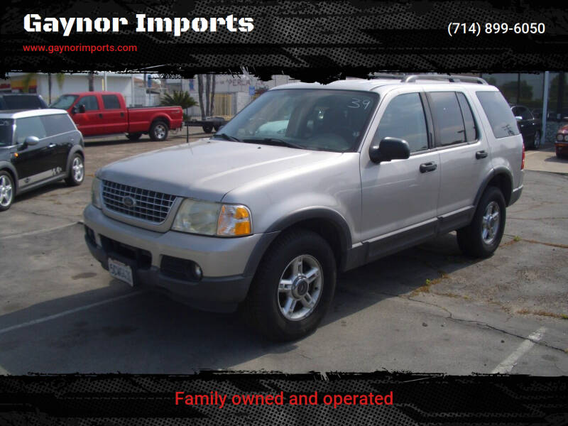 2003 Ford Explorer for sale at Gaynor Imports in Stanton CA