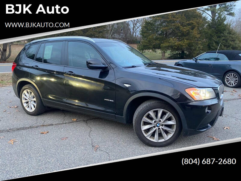 2013 BMW X3 for sale at BJK Auto in Oilville VA