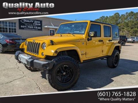 2015 Jeep Wrangler Unlimited for sale at Quality Auto of Collins in Collins MS