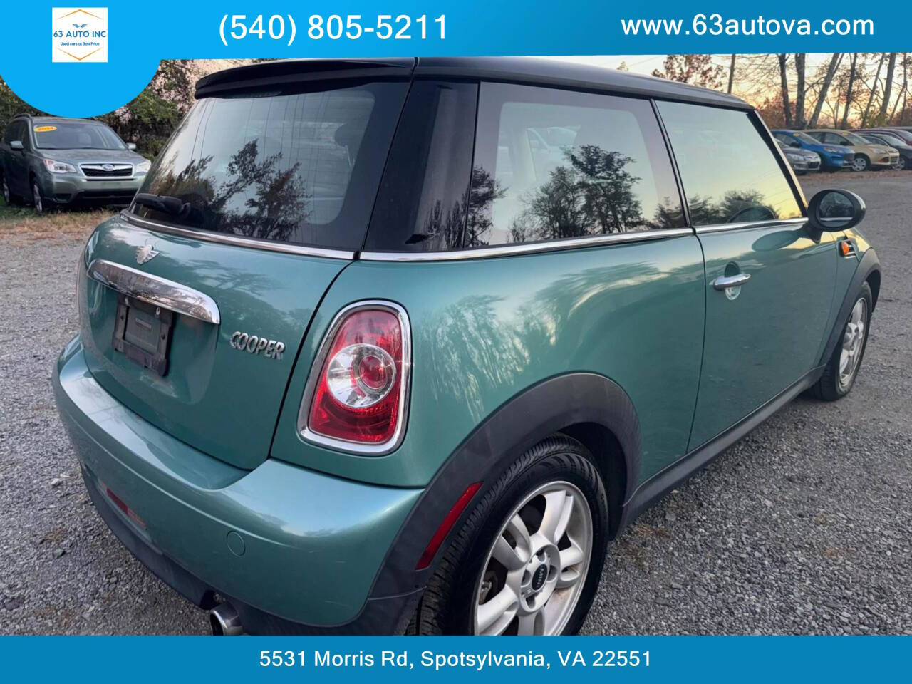 2012 MINI Cooper Hardtop for sale at 63 Auto Inc in Spotsylvania, VA