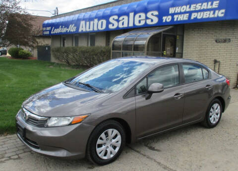 2012 Honda Civic for sale at Lookin-Nu Auto Sales in Waterford MI