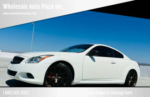 2008 Infiniti G37 for sale at Wholesale Auto Plaza Inc. in San Jose CA