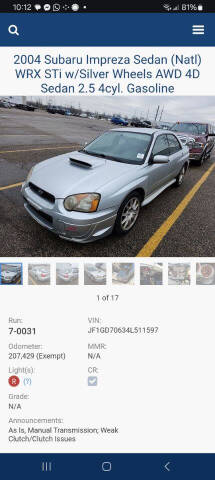 2004 Subaru Impreza for sale at AutoVision Group LLC in Norton Shores MI