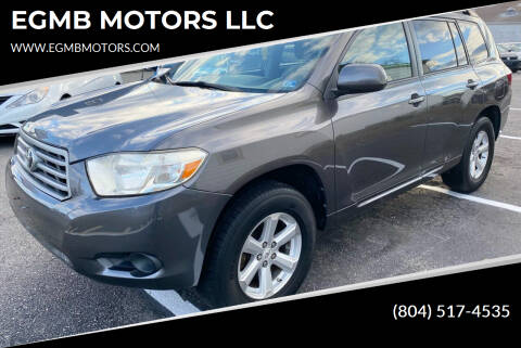 2009 Toyota Highlander for sale at EGMB MOTORS in Midlothian VA