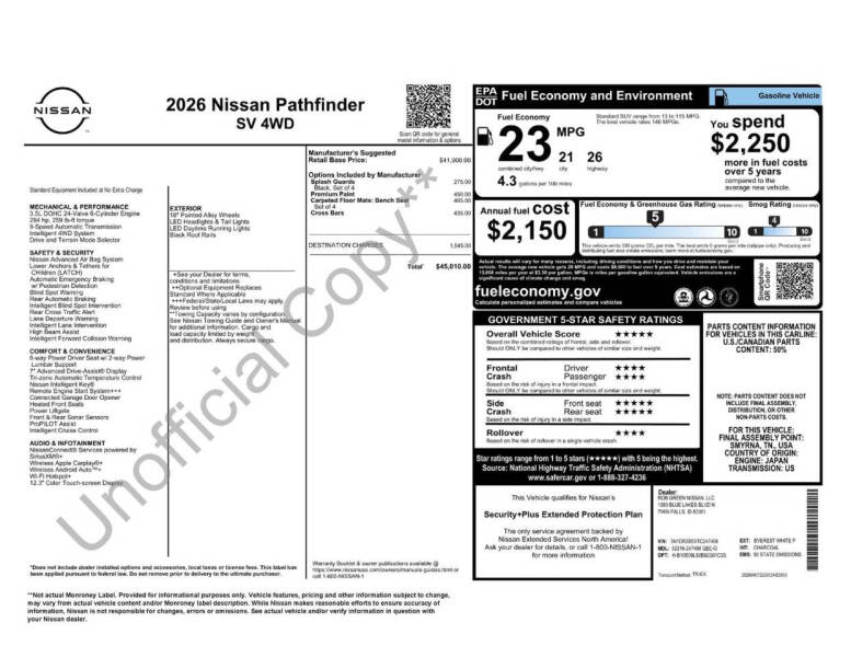 2026 Nissan Pathfinder