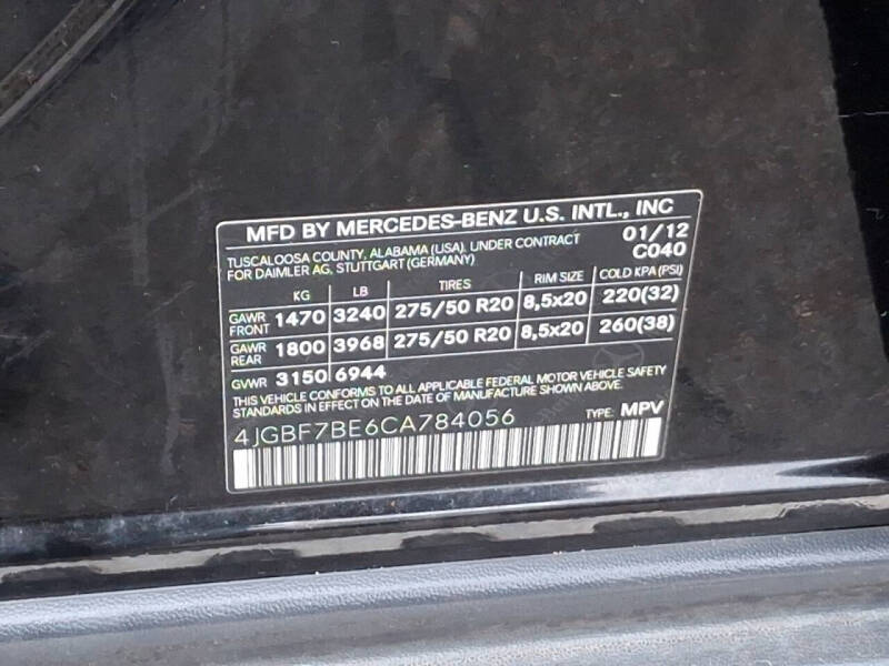 2012 Mercedes-Benz GL-Class GL 450 4MATIC