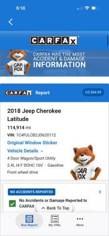 2018 Jeep Cherokee Latitude