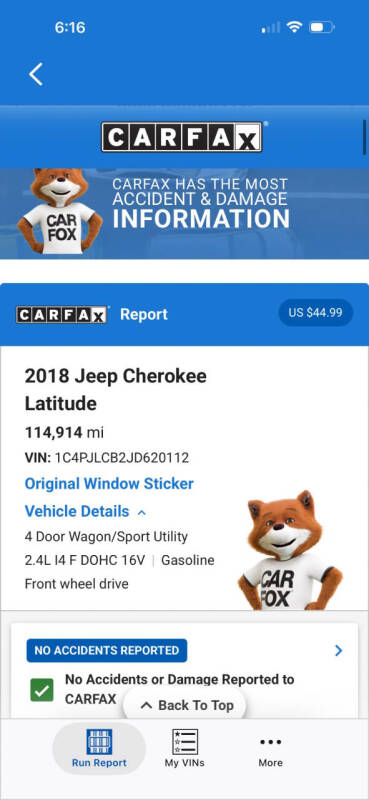 2018 Jeep Cherokee Latitude