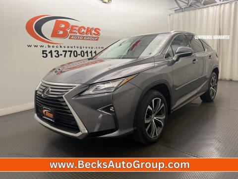 2017 Lexus RX 350 for sale at Becks Auto Group in Mason OH