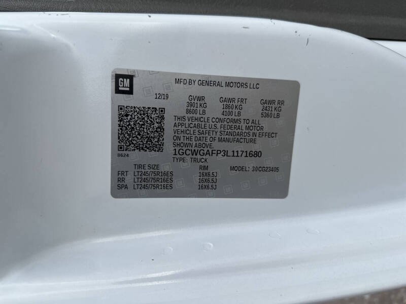 2020 Chevrolet Express 2500