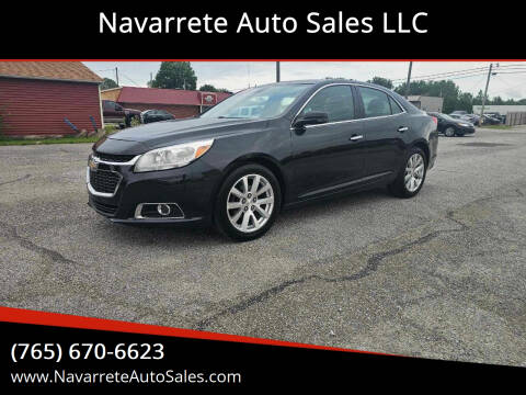 2014 Chevrolet Malibu for sale at Navarrete Auto Sales LLC in Frankfort IN