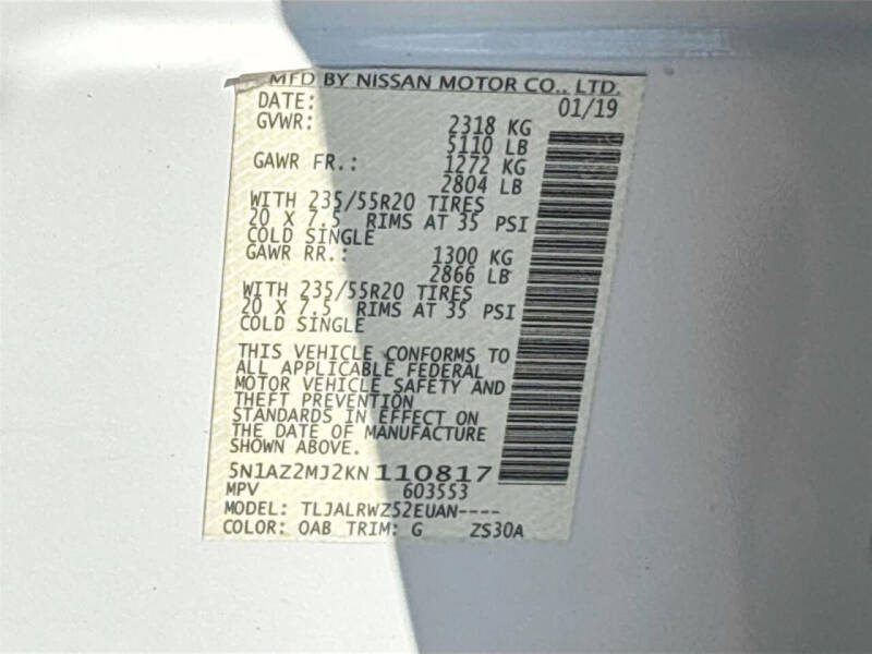 2019 Nissan Murano SL