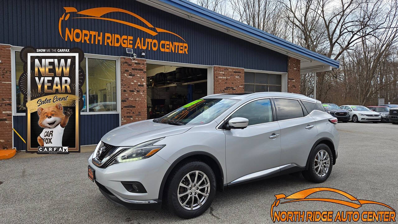 2018 Nissan Murano for sale at North Ridge Auto Center LLC in Madison, OH