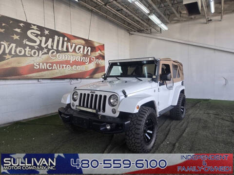 2018 Jeep Wrangler JK for sale at SULLIVAN MOTOR COMPANY INC. in Mesa AZ