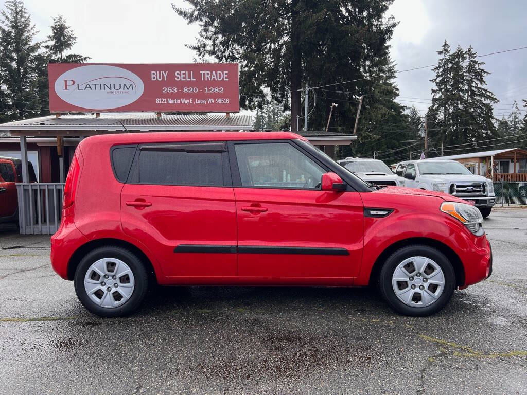 2013 Kia Soul for sale at PLATINUM AUTO SALES INC in Lacey, WA