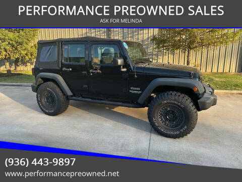 2017 Jeep Wrangler Unlimited for sale at PERFORMANCE PREOWNED SALES in Conroe TX