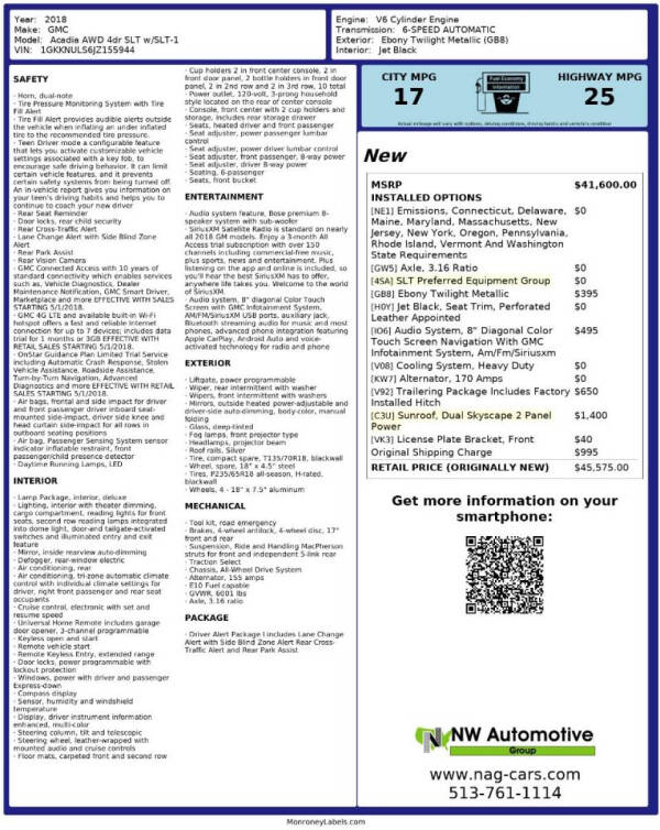 2018 GMC Acadia SLT-1