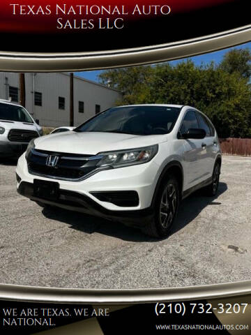 2016 Honda CR-V for sale at Texas National Auto Sales LLC in San Antonio TX