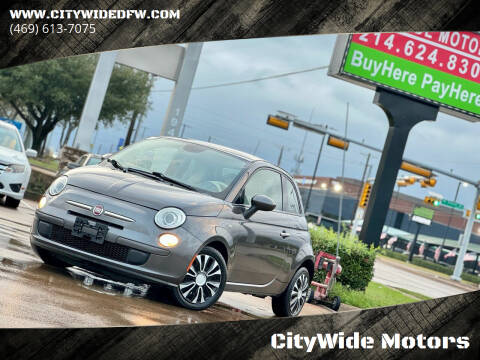 2014 FIAT 500 for sale at CityWide Motors in Garland TX
