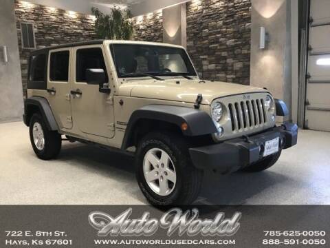 2018 Jeep Wrangler JK Unlimited for sale at Auto World Used Cars in Hays KS
