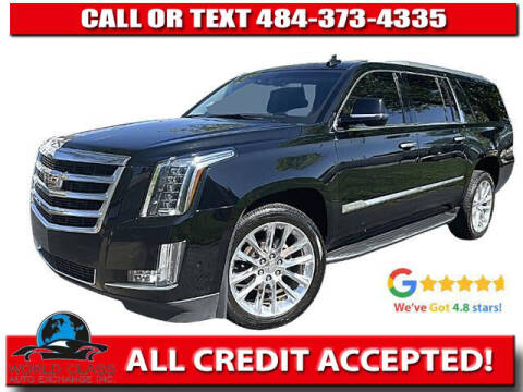 2018 Cadillac Escalade ESV for sale at World Class Auto Exchange in Lansdowne PA