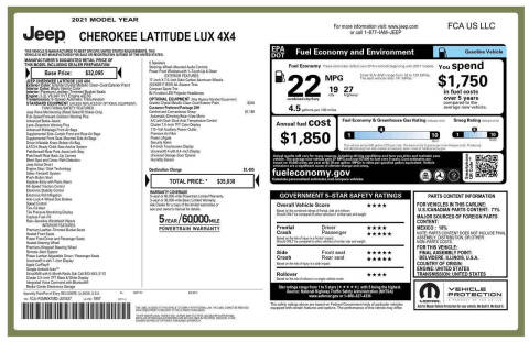 2021 Jeep Cherokee Latitude Lux