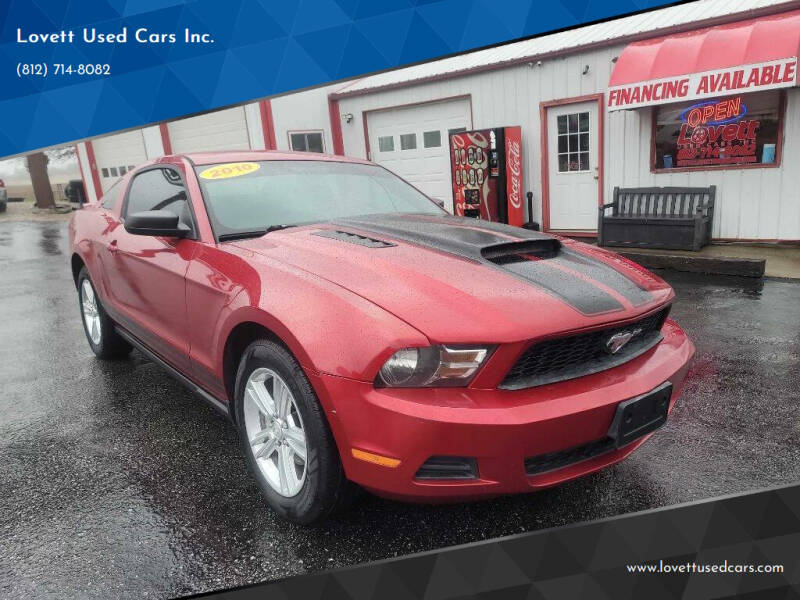 2010 Ford Mustang for sale at Lovett Used Cars Inc. in Spencer IN