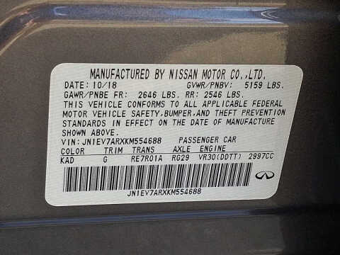 2019 Infiniti Q50 3.0T Luxe