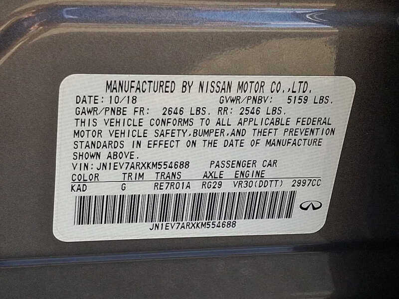 2019 Infiniti Q50 3.0T Luxe