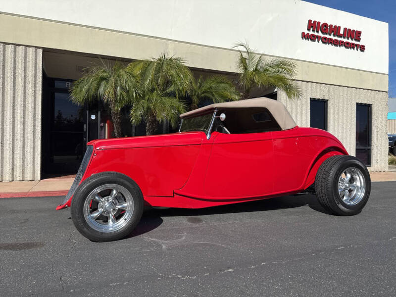 1933 Ford Roadster for sale at HIGH-LINE MOTOR SPORTS in Brea CA