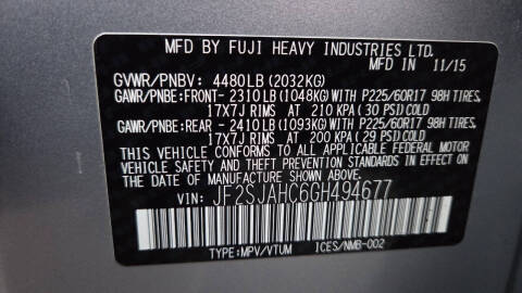 2016 Subaru Forester 2.5i Limited