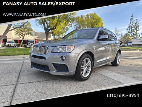 2014 BMW X3 for sale at FANASY AUTO SALES/EXPORT in Yorba Linda CA