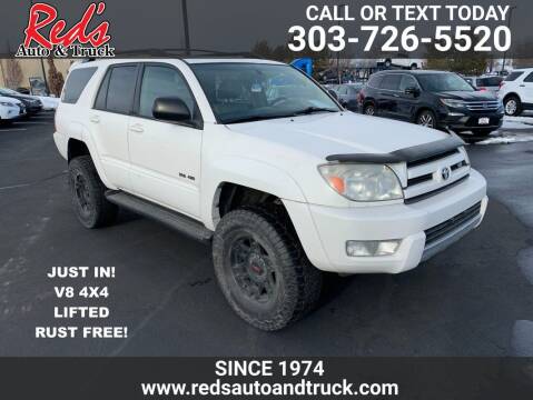 2003 Toyota 4Runner for sale at Red's Auto and Truck in Longmont CO