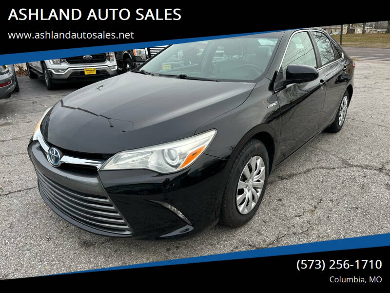 2015 Toyota Camry Hybrid for sale at ASHLAND AUTO SALES in Columbia MO