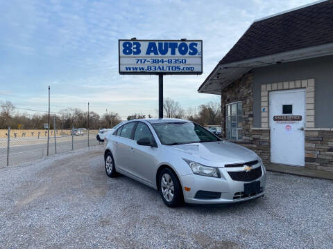 2012 Chevrolet Cruze for sale at 83 Autos in York PA