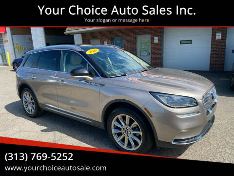 2020 Lincoln Corsair for sale at Your Choice Auto Sales Inc. in Dearborn MI
