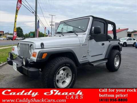 2003 Jeep Wrangler for sale at CADDY SHACK CARS in Edgewater MD