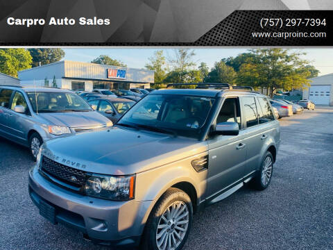 2013 Land Rover Range Rover Sport for sale at Carpro Auto Sales in Chesapeake VA