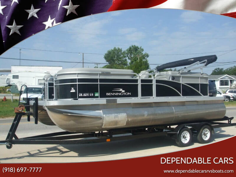 2022 BENNINGTON **PONTOON** 20 SV---- 19ft----**20 HRS** for sale at DEPENDABLE CARS in Mannford OK