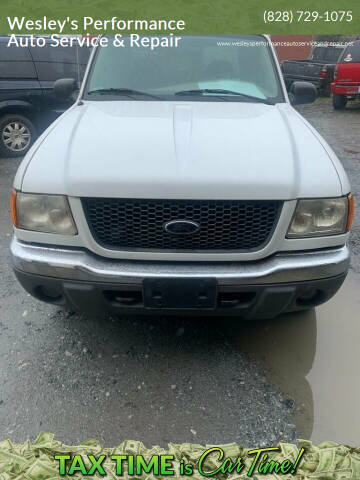 2003 Ford Ranger for sale at Wesley's Performance Auto Service & Repair in Lenoir NC